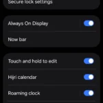 Thanh Now Bar hiển thị thông báo trực tiếp và cài đặt Now Bar trên Galaxy Z Flip 6 chạy One UI 7