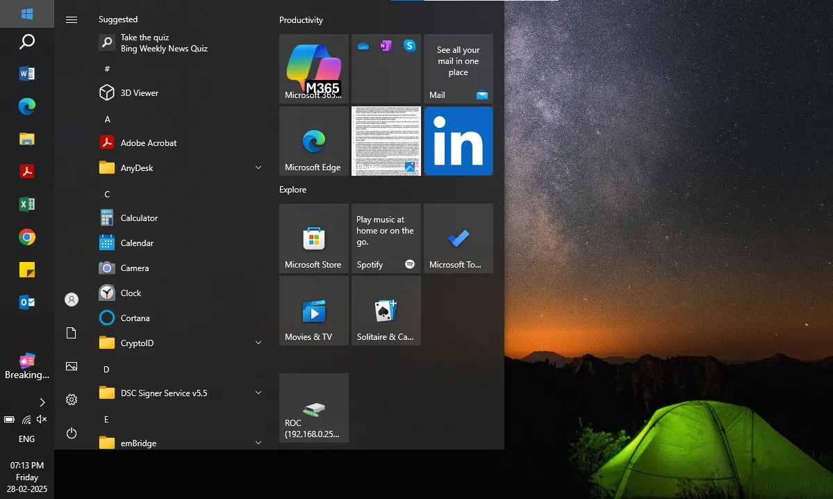 Thanh tác vụ và Start Menu Windows 10 dễ dàng tùy chỉnh vị trí sang trái màn hình