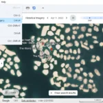 Thanh trượt thời gian của Google Earth để xem hình ảnh lịch sử