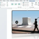 Thẻ Picture Format trong Microsoft Word với các công cụ chỉnh sửa ảnh chuyên nghiệp