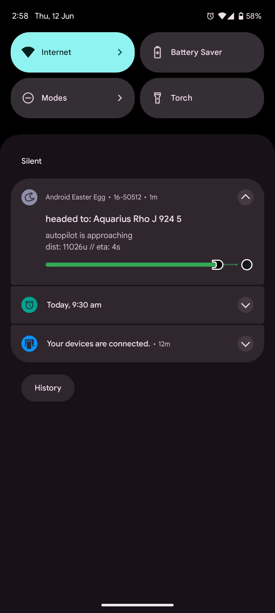Thông báo Live Updates thử nghiệm trên Android 16 Easter Egg