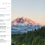 Thư mục thư rác trong ứng dụng Mail của Windows, cho thấy giao diện người dùng.