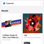Thư viện "My Shazam Tracks" trong ứng dụng Shazam