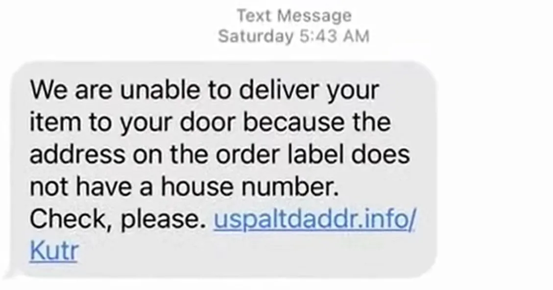Tin nhắn lừa đảo giả mạo dịch vụ bưu chính USPS về cập nhật giao hàng