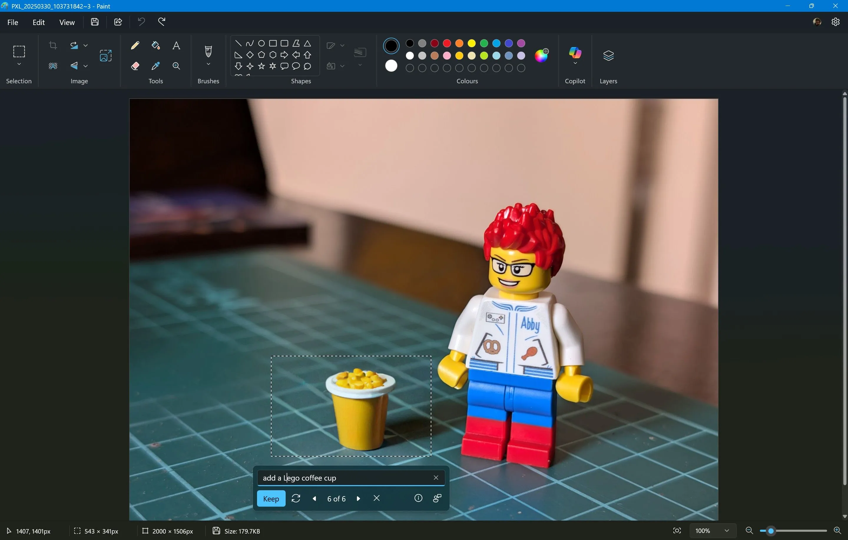 Tính năng Generative Fill trong Microsoft Paint giúp thêm hoặc xóa đối tượng AI vào ảnh