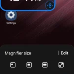 Tính năng phóng đại màn hình trên điện thoại Android, giúp người dùng dễ dàng đọc các nội dung nhỏ.