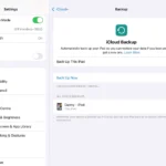 Tính năng sao lưu đám mây trên iPad cho phép thiết lập tự động