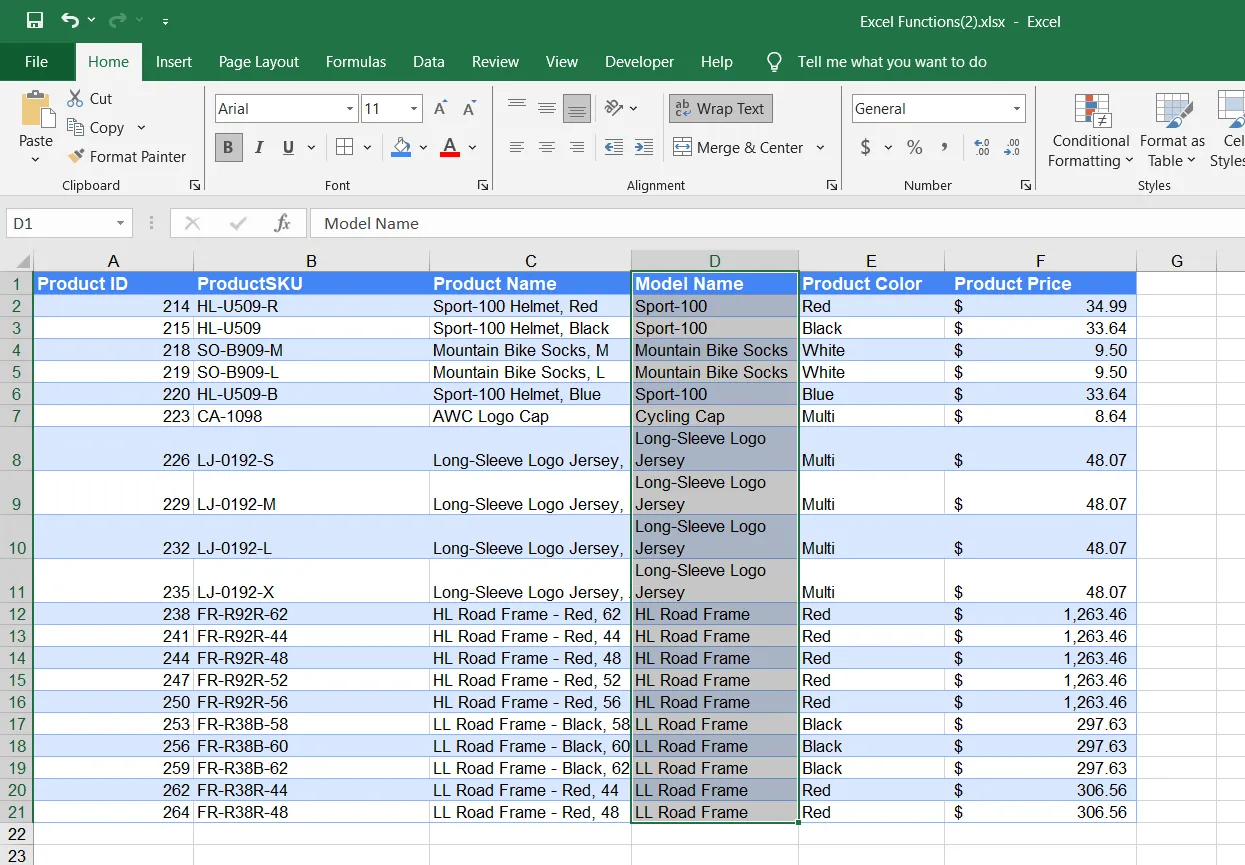 Tính năng xuống dòng (Text Wrap) được bật trong Microsoft Excel, cho phép hiển thị nội dung ô một cách tối ưu.