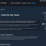 Trang đăng nhập Steam giả mạo trong chiến dịch lừa đảo vote team Counter-Strike