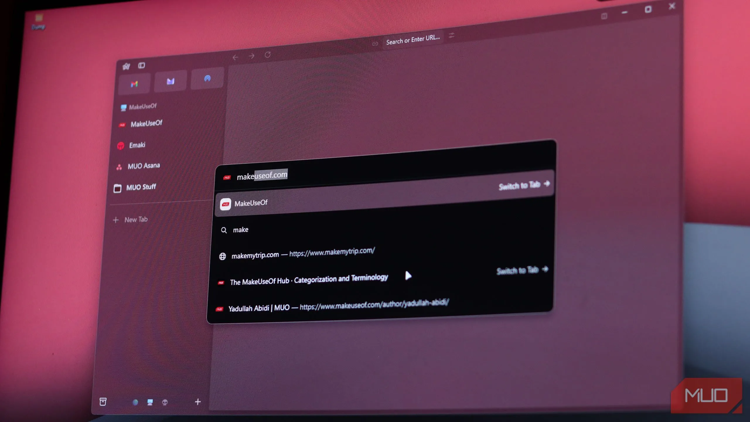 Trang tab mới tối giản của trình duyệt Arc, minh họa cho triết lý &quot;zero-click&quot;.