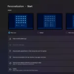 Tùy chỉnh bố cục Start Menu trên Windows 11 trong cài đặt Cá nhân hóa