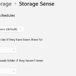 Tùy chỉnh lịch dọn dẹp tự động của Storage Sense trong Cài đặt Windows để tối ưu dung lượng ổ đĩa.
