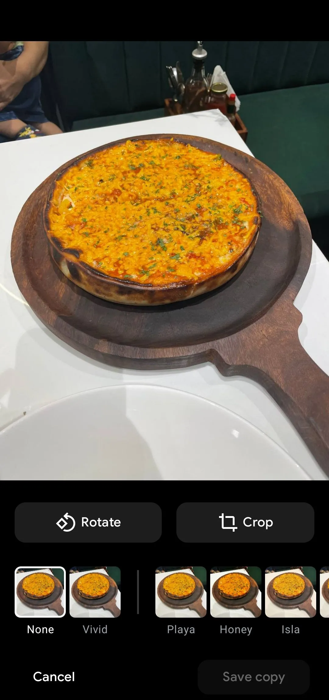 Tùy chọn chỉnh sửa trong Google Gallery