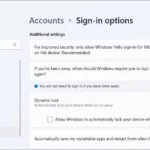 Tùy chọn đăng nhập trong ứng dụng Cài đặt Windows 11