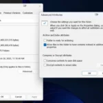 Tùy chọn nén nội dung để tiết kiệm không gian đĩa trong File Explorer Windows 11