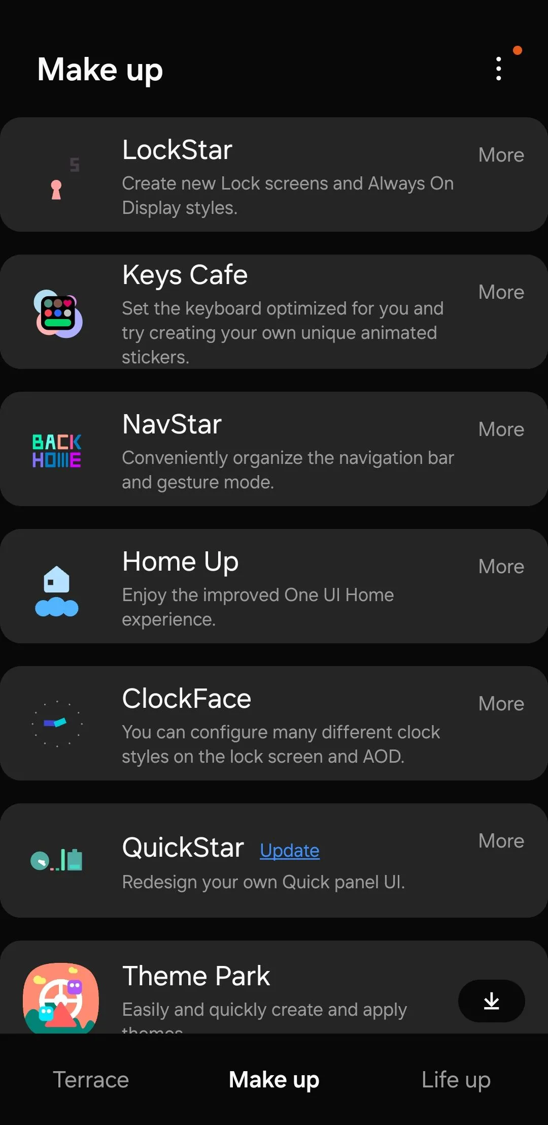 Ứng dụng Good Lock trên điện thoại Samsung Galaxy, cho phép tùy biến sâu rộng