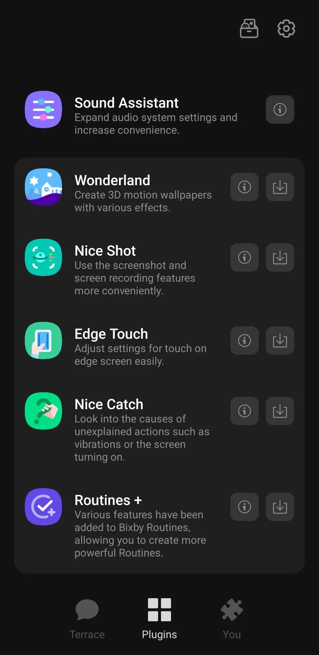 Ứng dụng Good Lock trên điện thoại Samsung, nơi chứa Sound Assistant và nhiều module tùy chỉnh khác