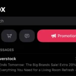 Ứng dụng Mail của Apple hiển thị các danh mục email như "Khuyến mãi" với thư từ Overstock, thể hiện tính năng phân loại AI.
