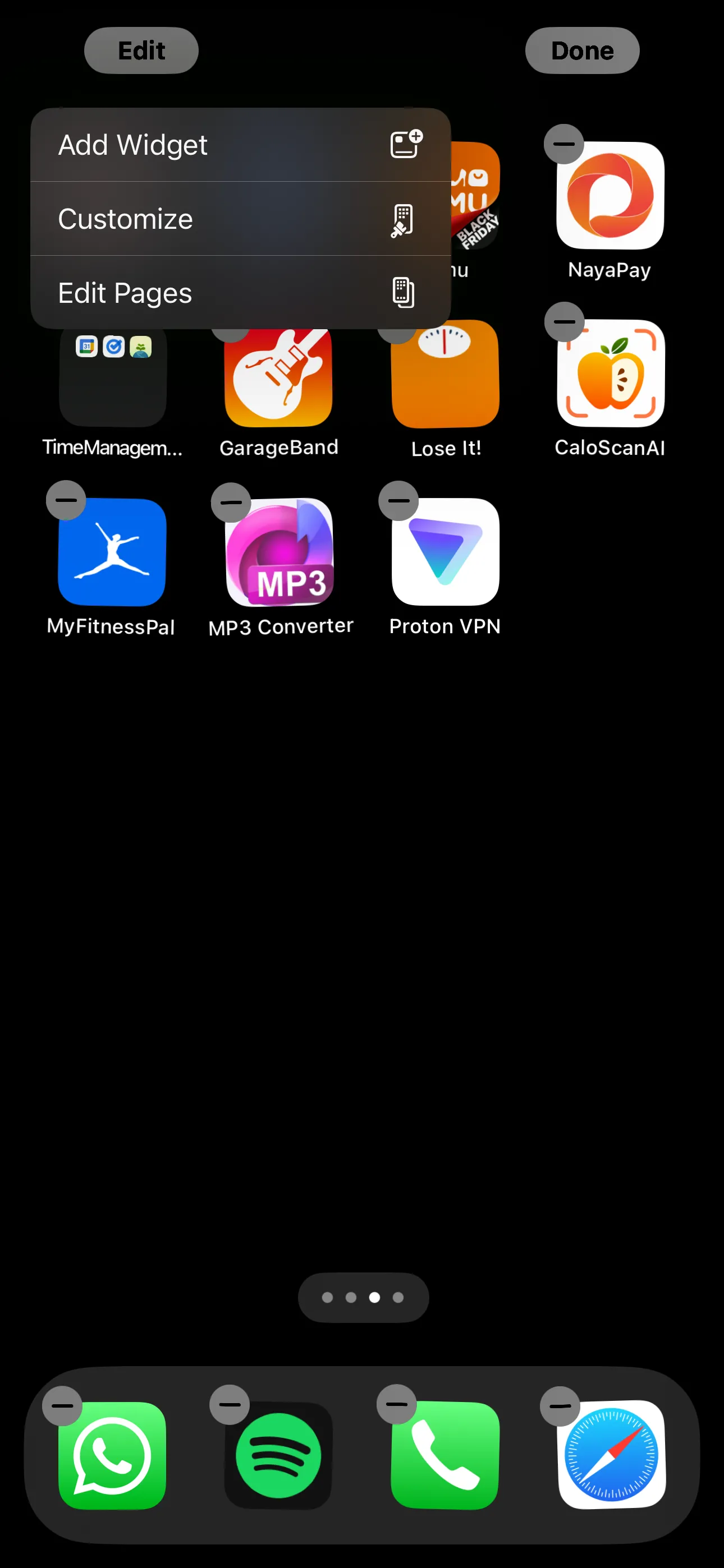 Ứng dụng trên Màn hình chính iPhone đang rung
