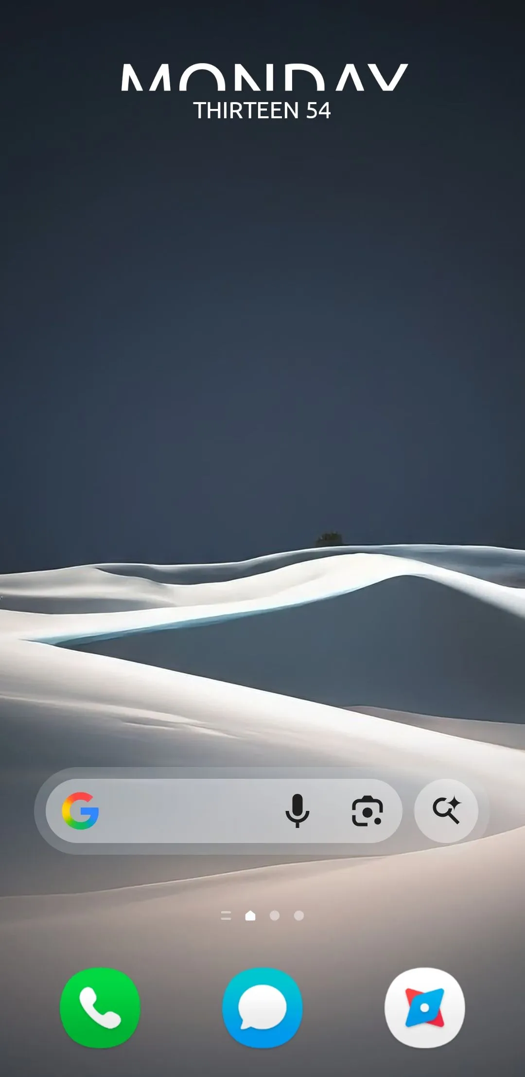 Ví dụ widget tùy chỉnh được tạo bằng KWGT trên màn hình Samsung
