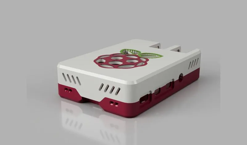 Vỏ case Raspberry Pi không cần ốc vít được thiết kế 3D