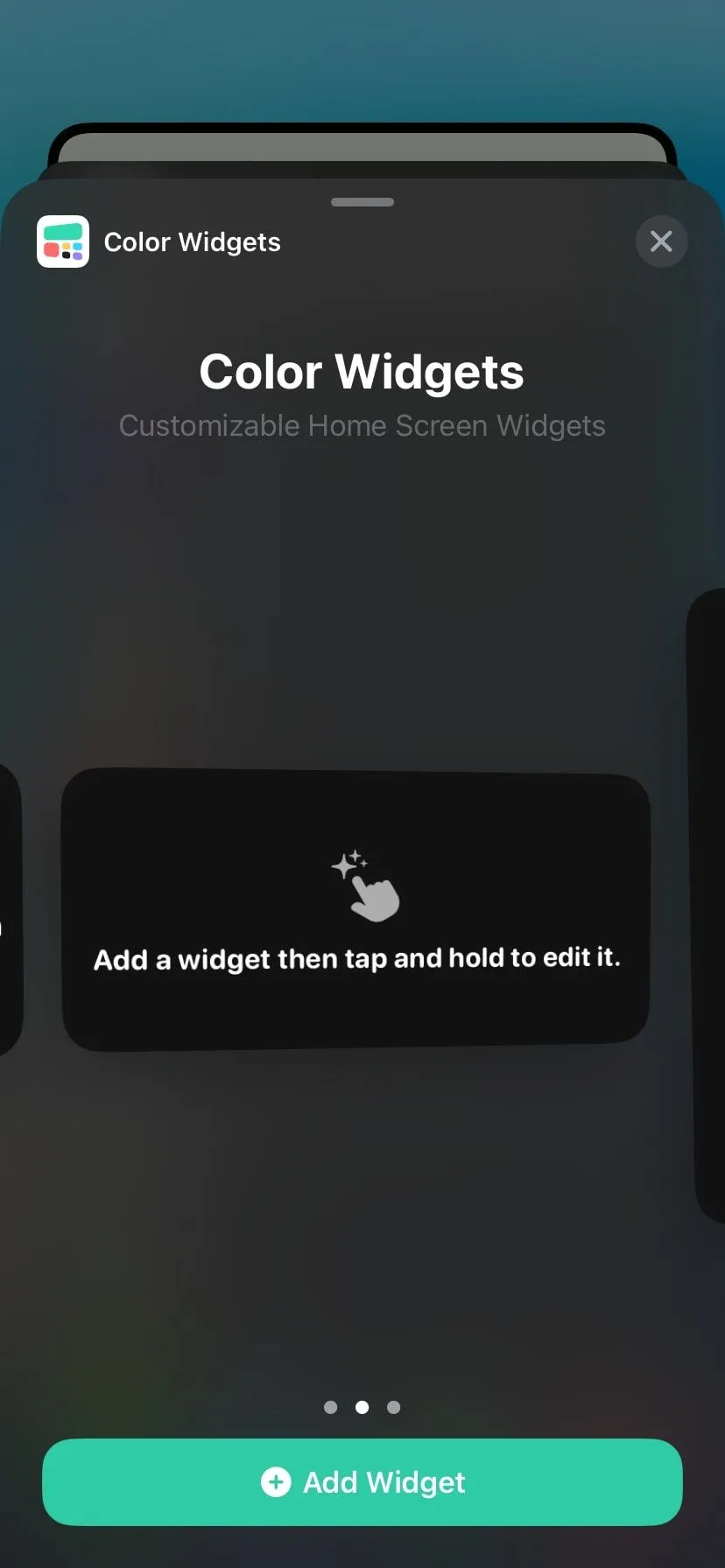 Widget Color Widgets tùy chỉnh màu sắc và font chữ trên màn hình chính iPhone